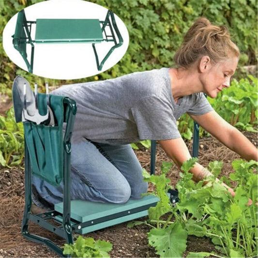 KneelEase - The Ultimate Foldable Garden Seat & Kneeler